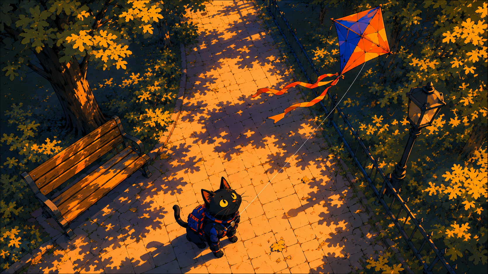 Cat and kite visual 1