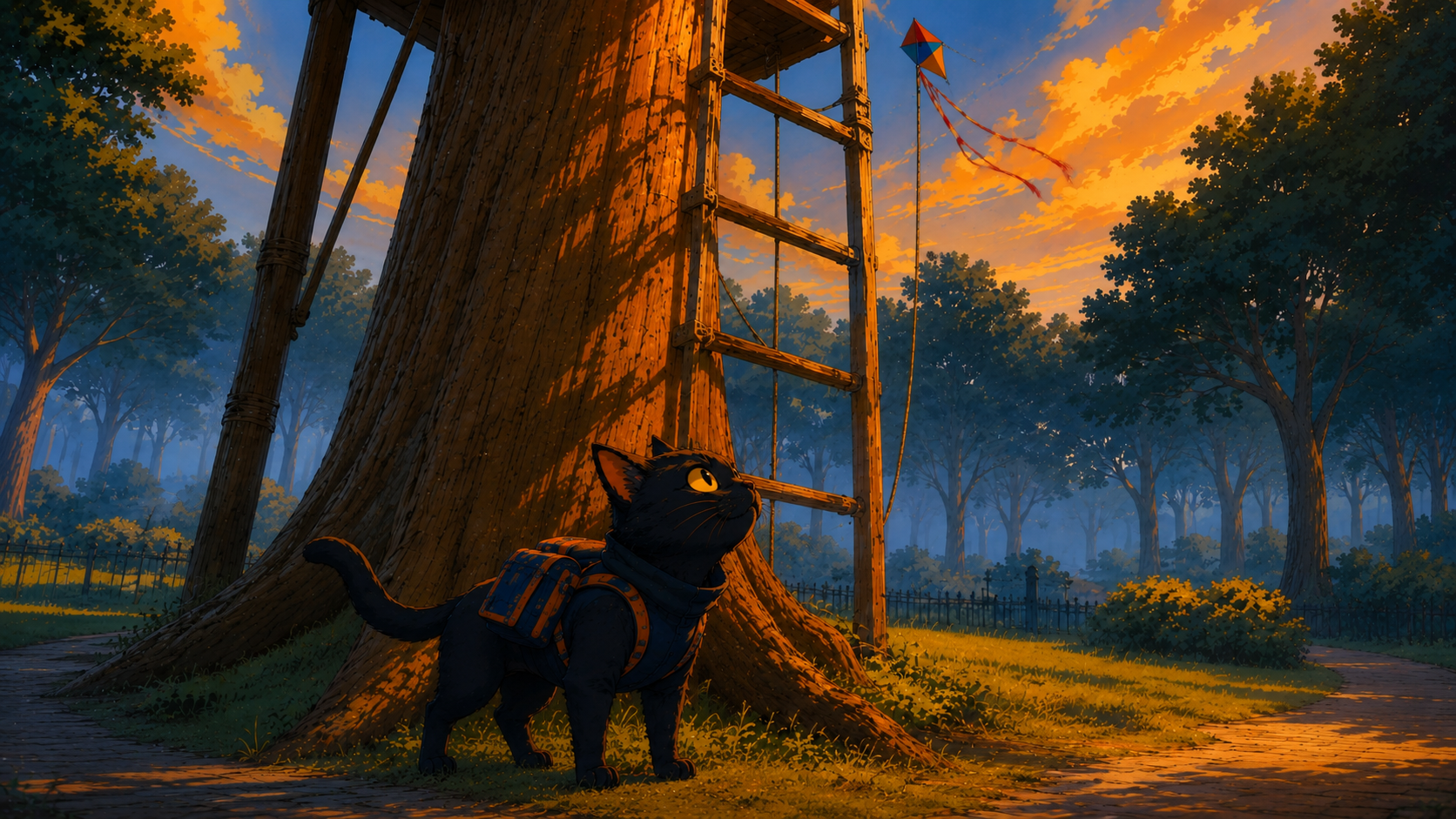 Cat and kite visual 5